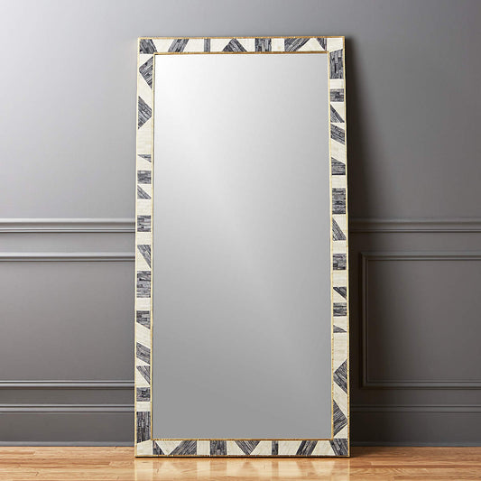 Grace Modern Bone Inlay Full-Length Floor Mirror 36"X72"