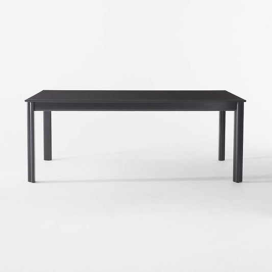 Bormio 78" Rectangular Grey Lacquer Dining Table By Gianfranco Frattini