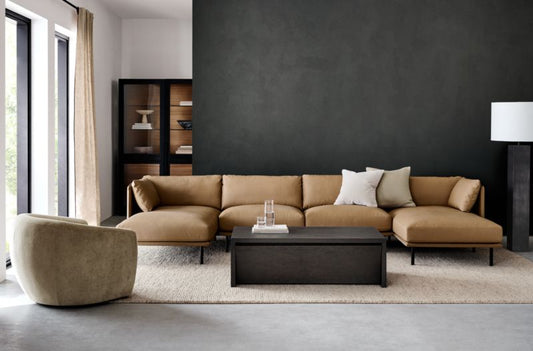 Folie Black Square Floor Lamp With Drum Shade