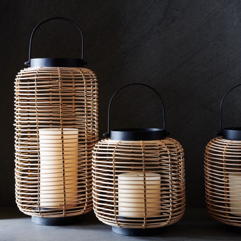 Brigton Rattan Outdoor Lanterns