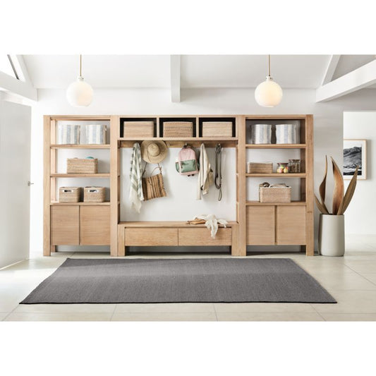 Terra Natural White Oak Wood Wall-Mounted Storage