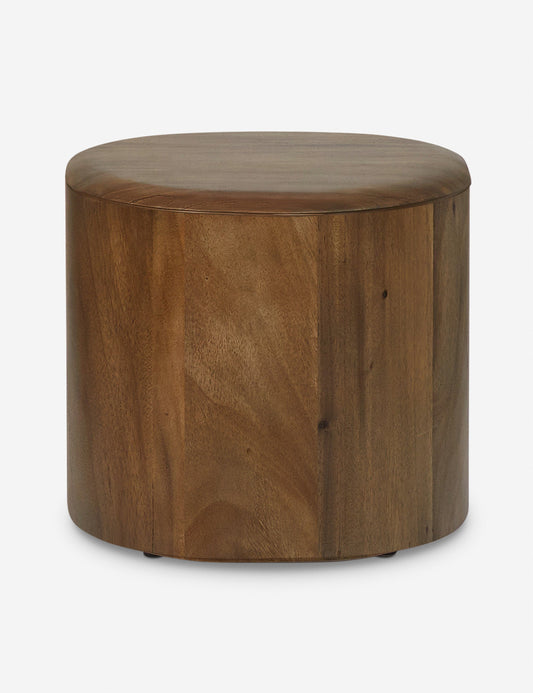 Rojas Round Side Table - Walnut