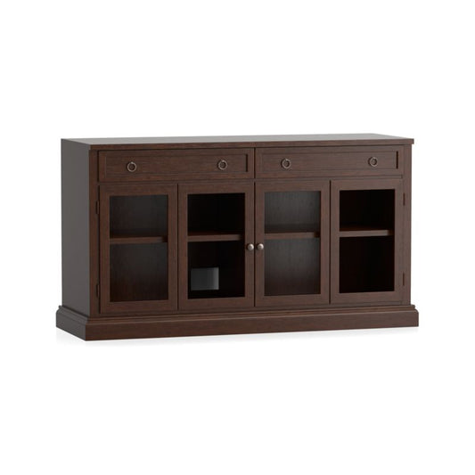 Cameo 62" Aretina Modular Storage Media Console With Glass Doors