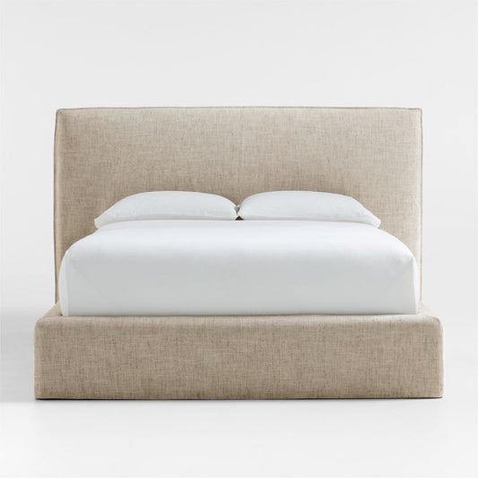 Capri Wheat Slipcovered Bed