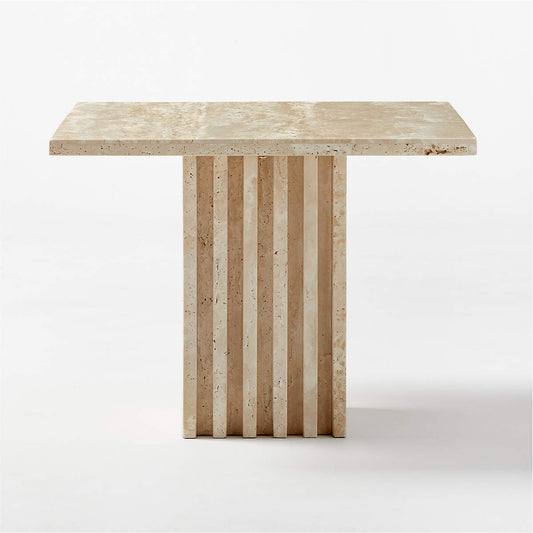 Carve Travertine Cocktail Tables