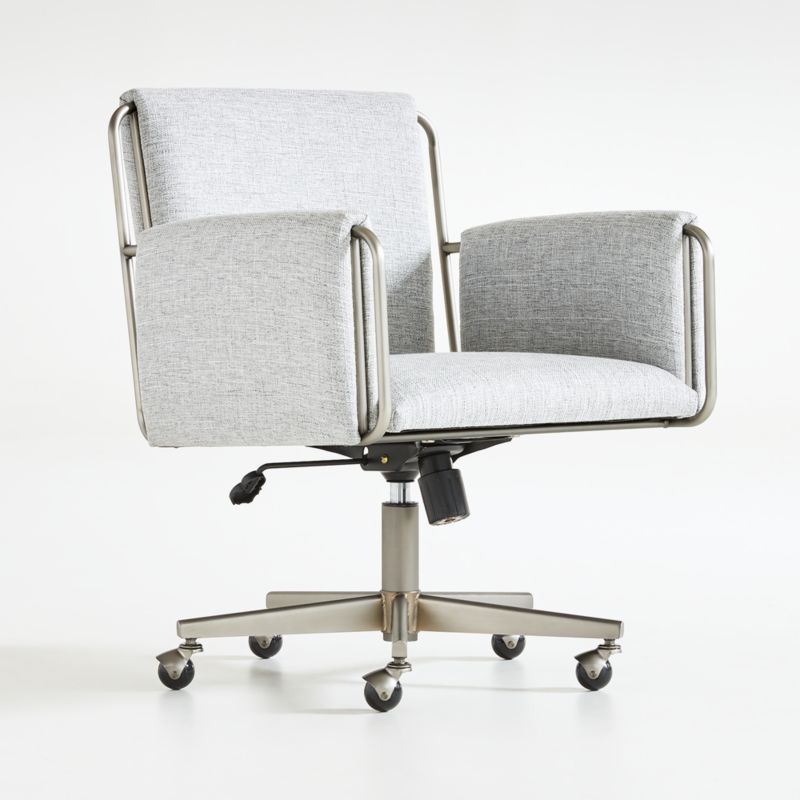 Caterina Grey Upholstered Office Chair