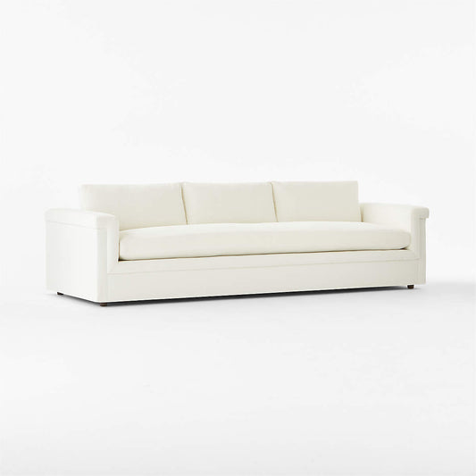 Ceva 103" Ivory Performance Velvet Sofa