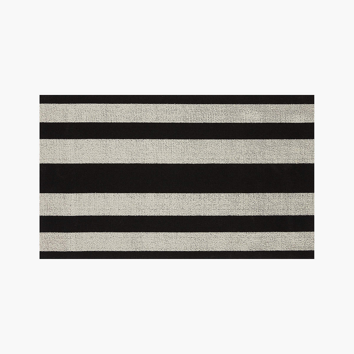 Chilewich® Black And White Mat 3'x5'