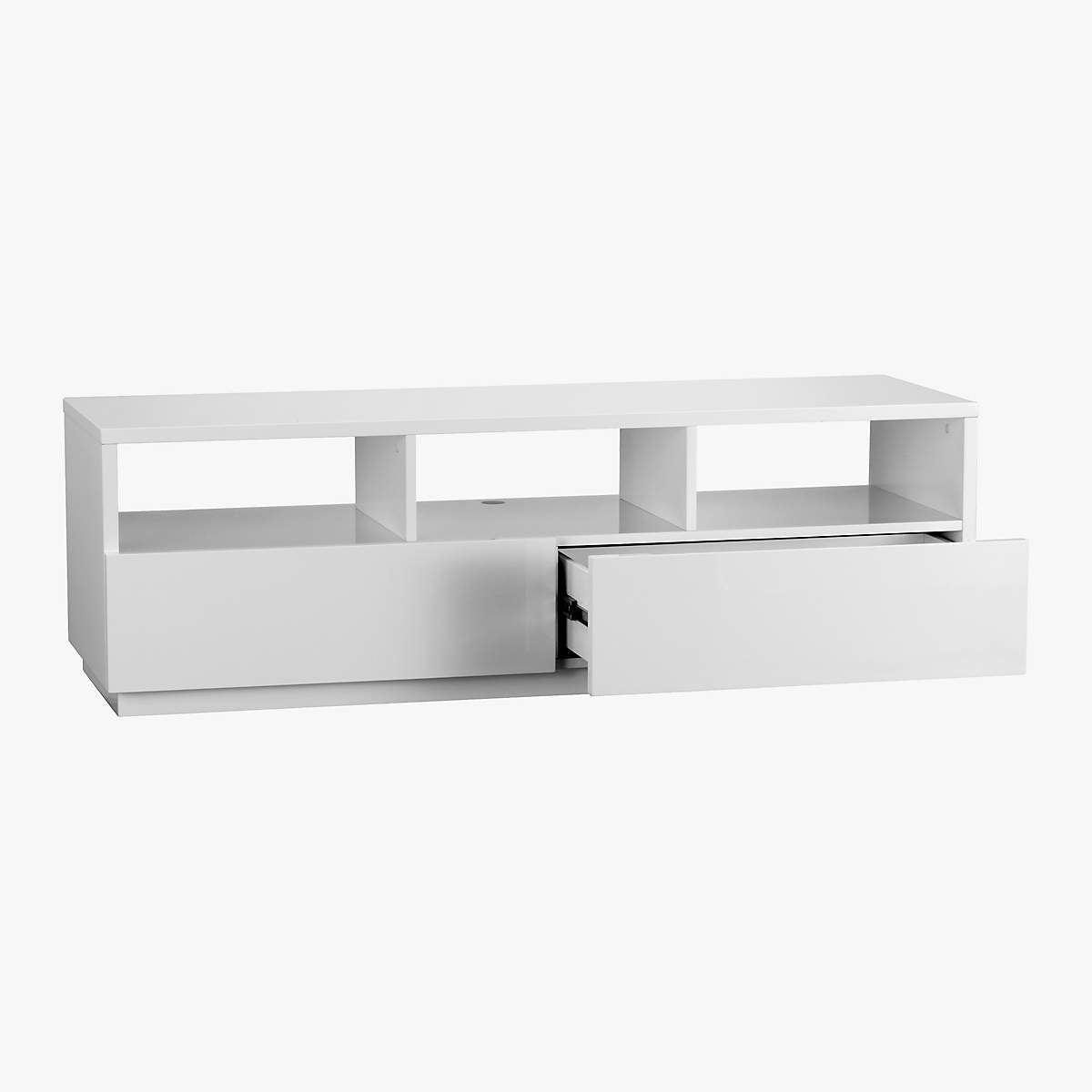 Chill 60" White High-Gloss Media Console