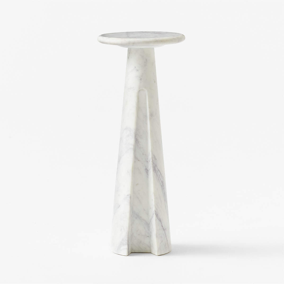 Ciccio White Marble Side Table