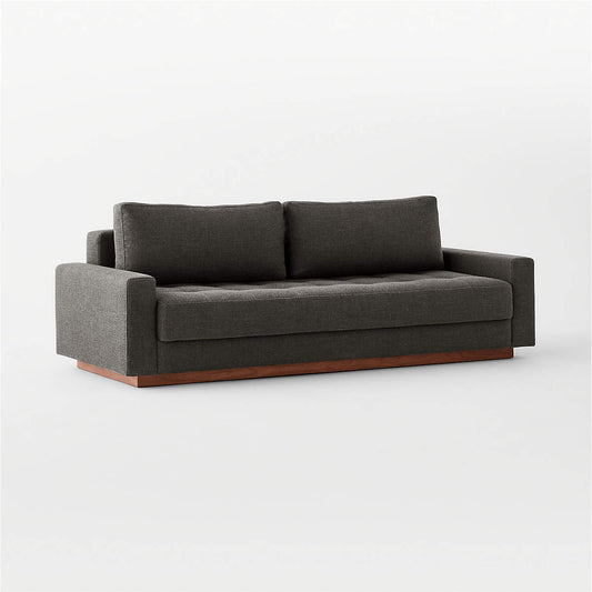 Claremont 87.75" Dark Grey Sleeper Sofa