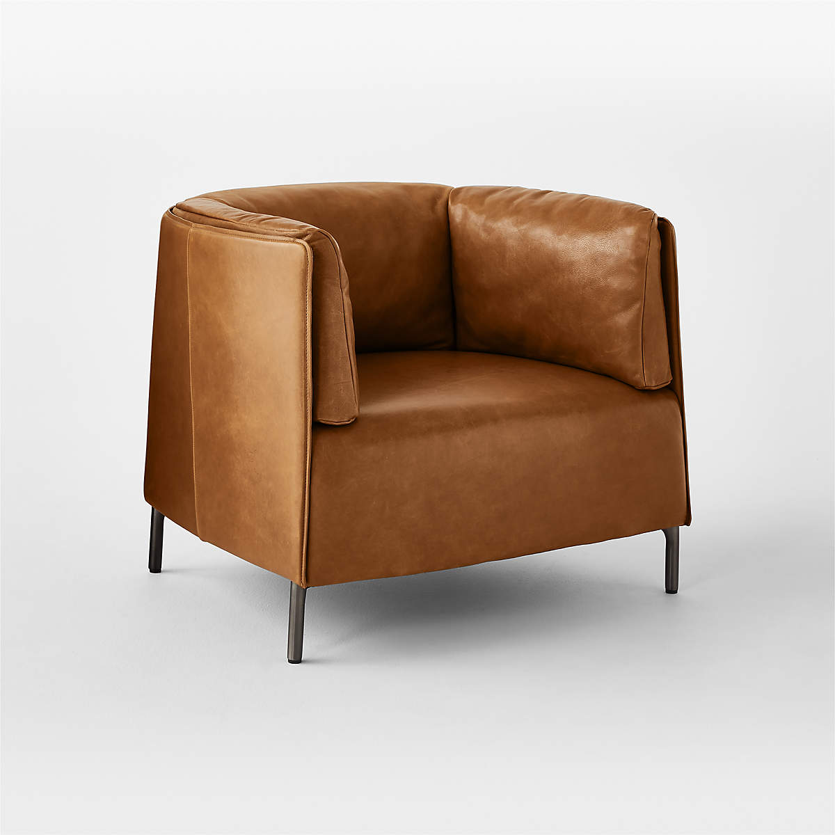 Clarendon Saddle Leather Accent Chair