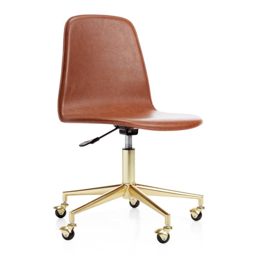 Class Act Brown & Gold Kids Desk Chair