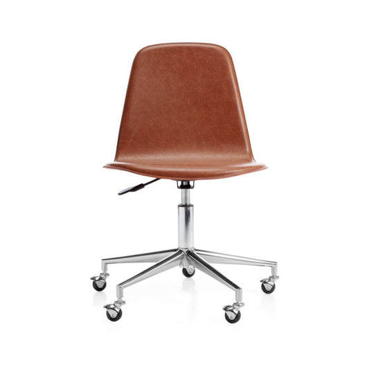 Class Act Brown & Silver Kids Desk Chair Set