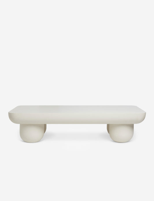 Clouded Rectangle Coffee Table By Sarah Sherman Samuel - Matte White