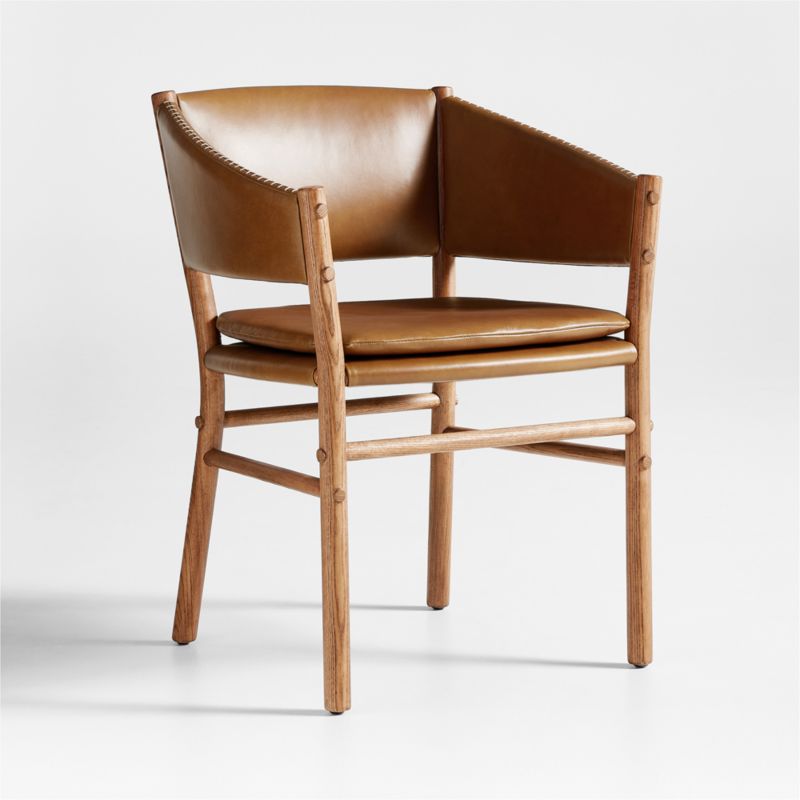 Clyde Brown Leather Dining Chair