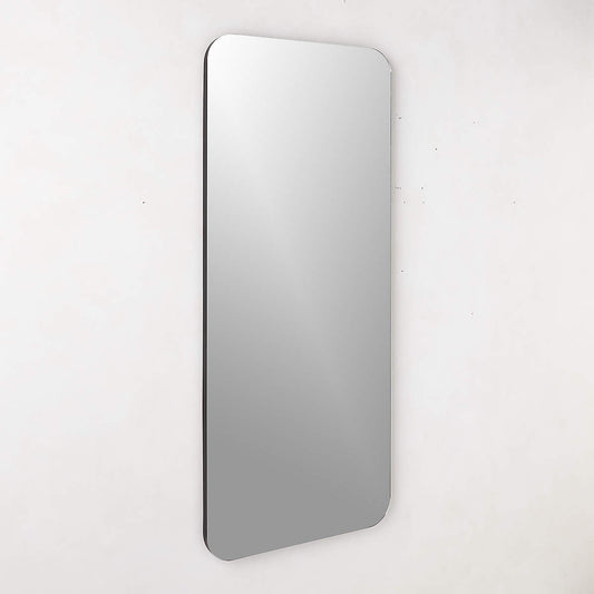 Audre Black Rectangular Wall Mirror 56''x24"