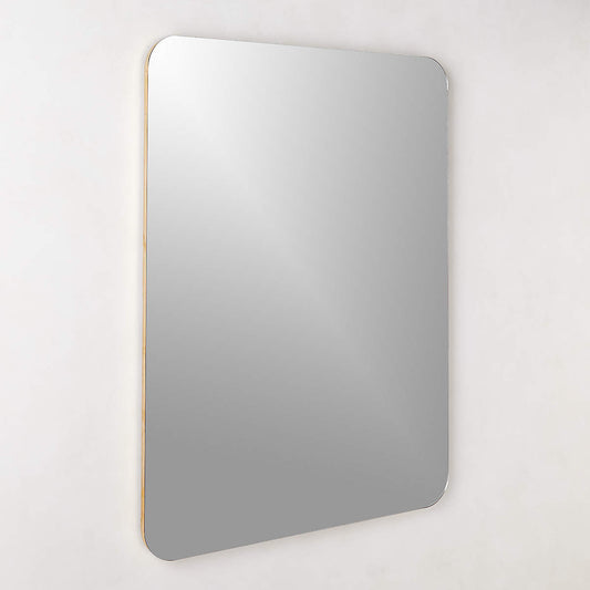 Audre Brass Rectangular Wall Mirror 36''x48"