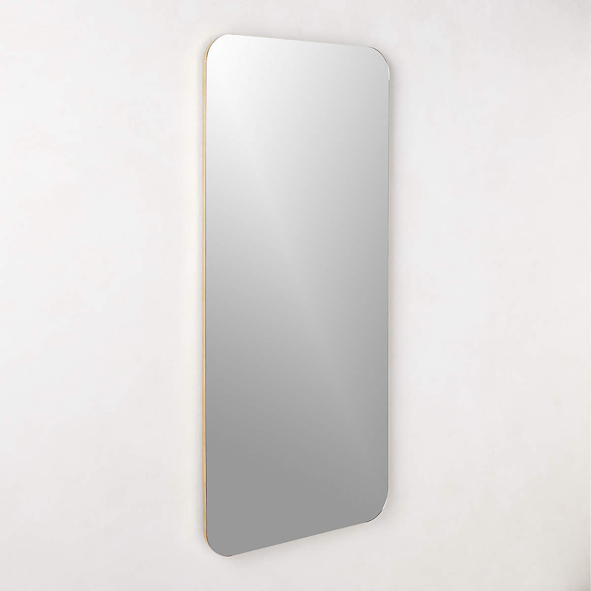 Audre Brass Rectangular Wall Mirror 56''x24"