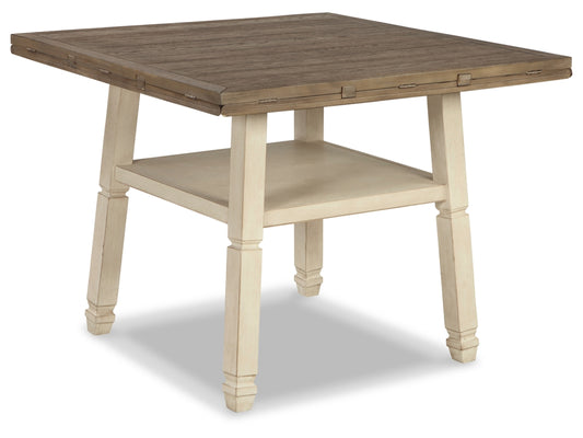 Bolanburg Counter Height Drop Leaf Extendable Dining Table