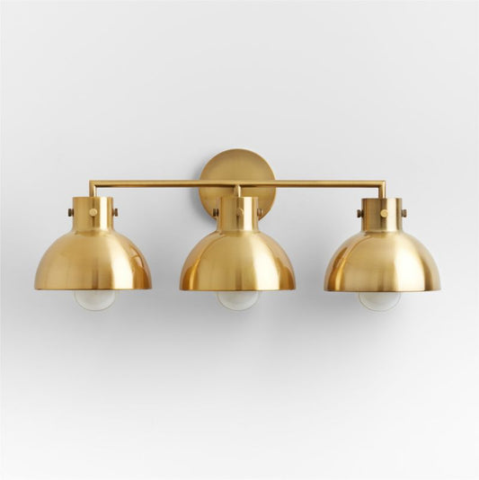 Dakota Brass 3-Light Wall Sconce