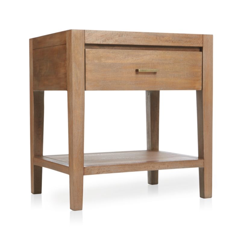 Dawson Light Brown Wood Nightstand