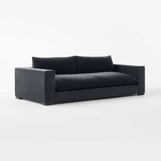 Deseo 94.5" Charcoal Grey Performance Velvet Sofa