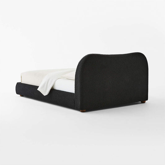 Diana Charcoal Black Upholstered Bed By Ross Cassidy