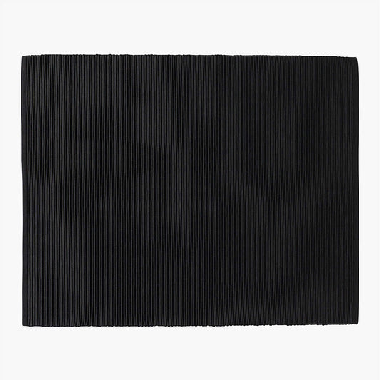 Diver Handwoven Black Indoor/Outdoor Performance Area Rug By Ross Cassidy