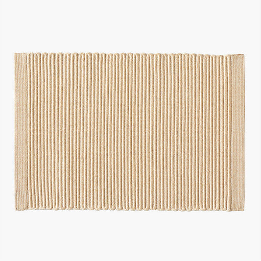 Diver Handwoven Ribbed Neutral Indoor/Outdoor Performance Doormat 2'x3' By Ross Cassidy