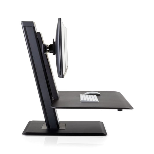 Humanscale ® Black Dual Monitor Quickstand Eco Standing Desk Converter