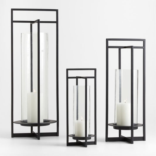 Dune Black Metal Outdoor Lanterns