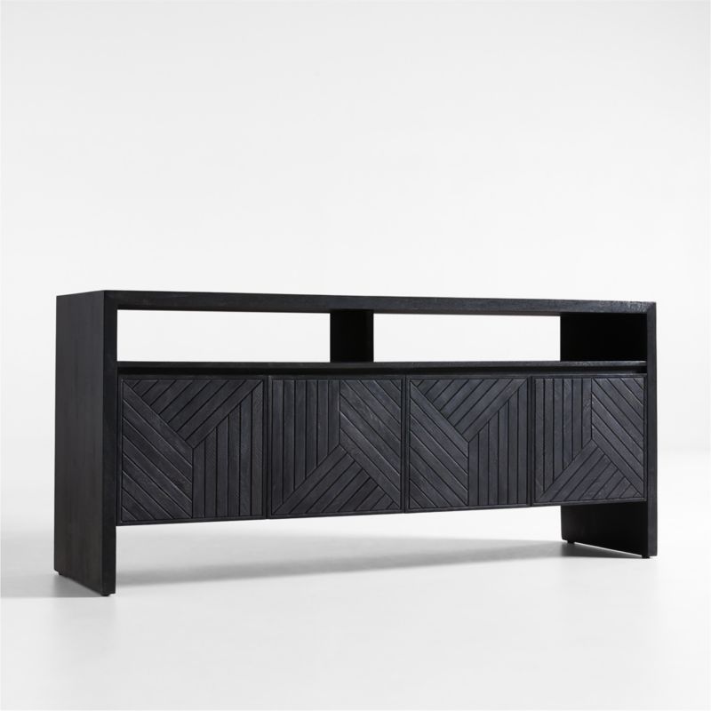 Dunewood Charcoal Sideboard With Shelf