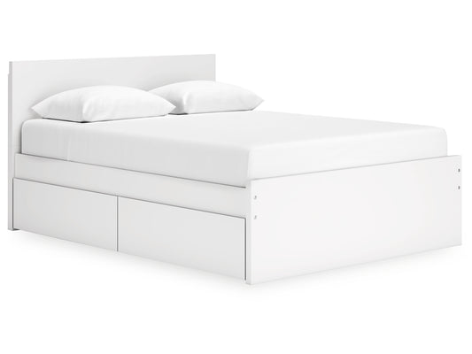 Onita Panel Platform Bed With 2 Side Storage