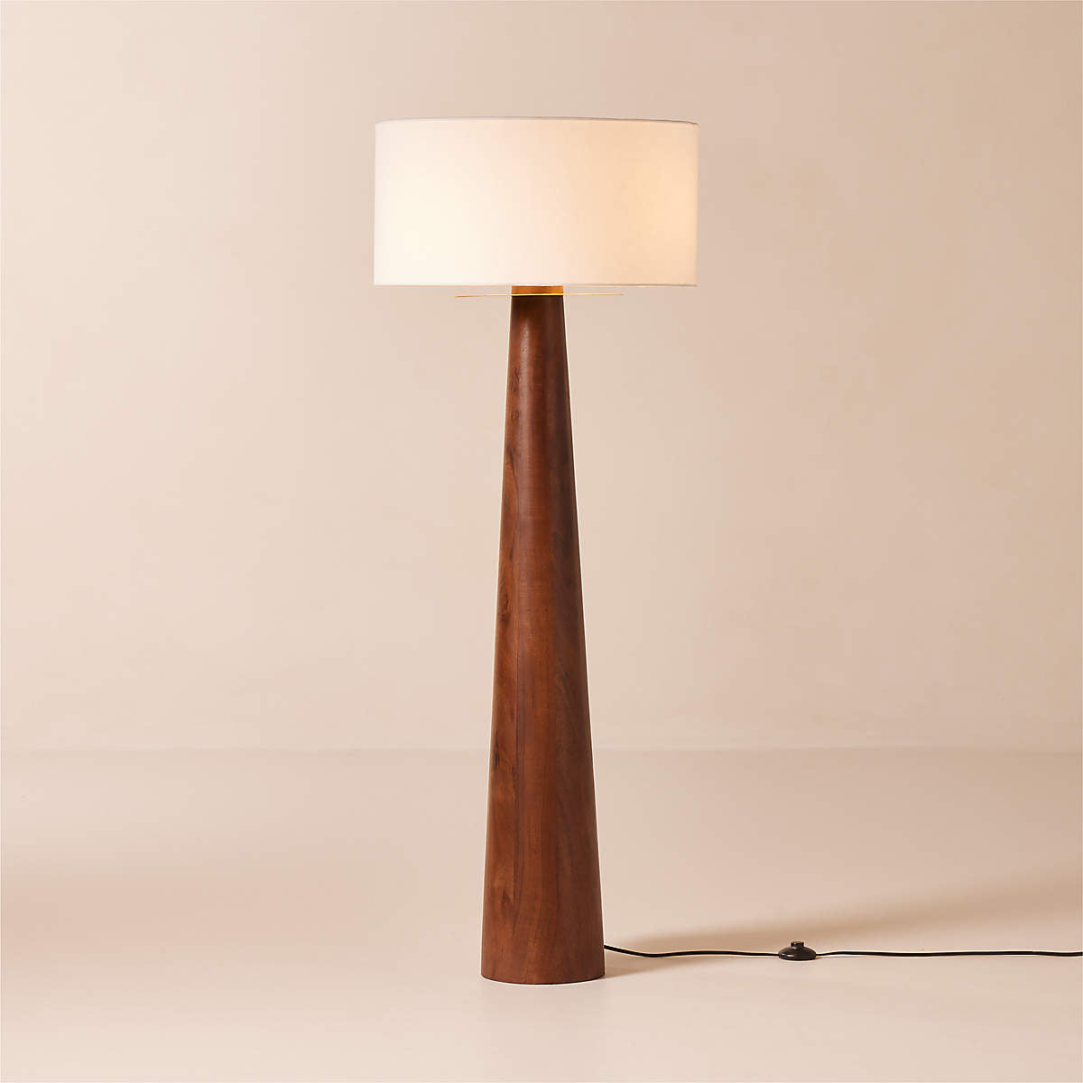 Eastside Acacia Wood Floor Lamp