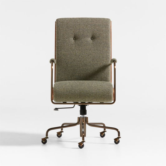 Ellison Green Woven High-Back Office Chair