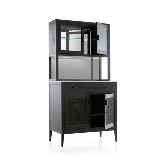 Enzo Bar Cabinet With Hutch