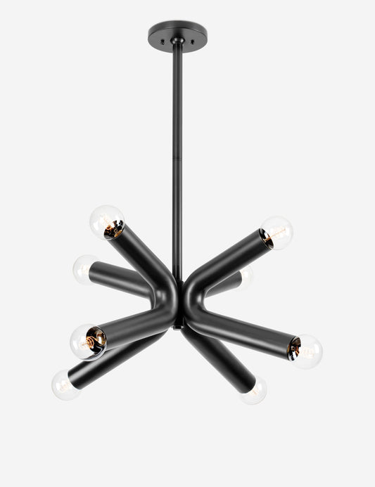 Stahl Chandelier - Black 45"W