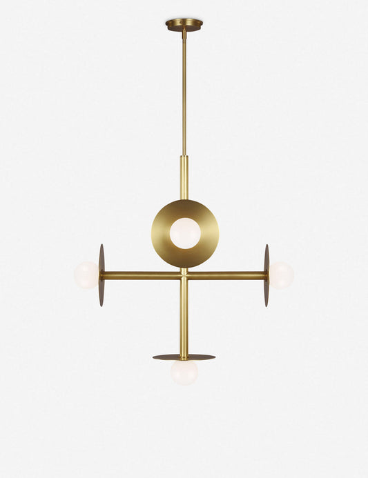 Nodes Large Chandelier By Kelly Wearstler - Burnished Brass