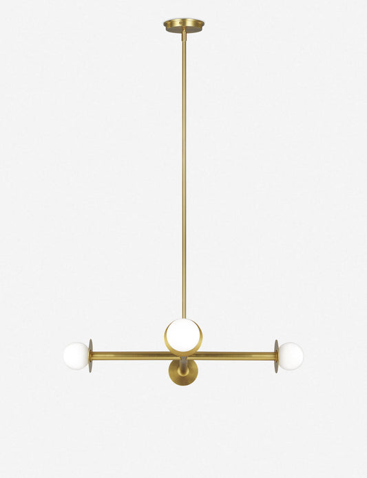 Nodes Wide Chandelier By Kelly Wearstler - Burnished Brass