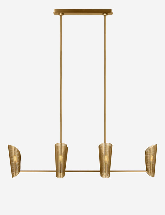 Plivot Linear Chandelier By Christiane Lemieux - Burnished Brass 48"Dia