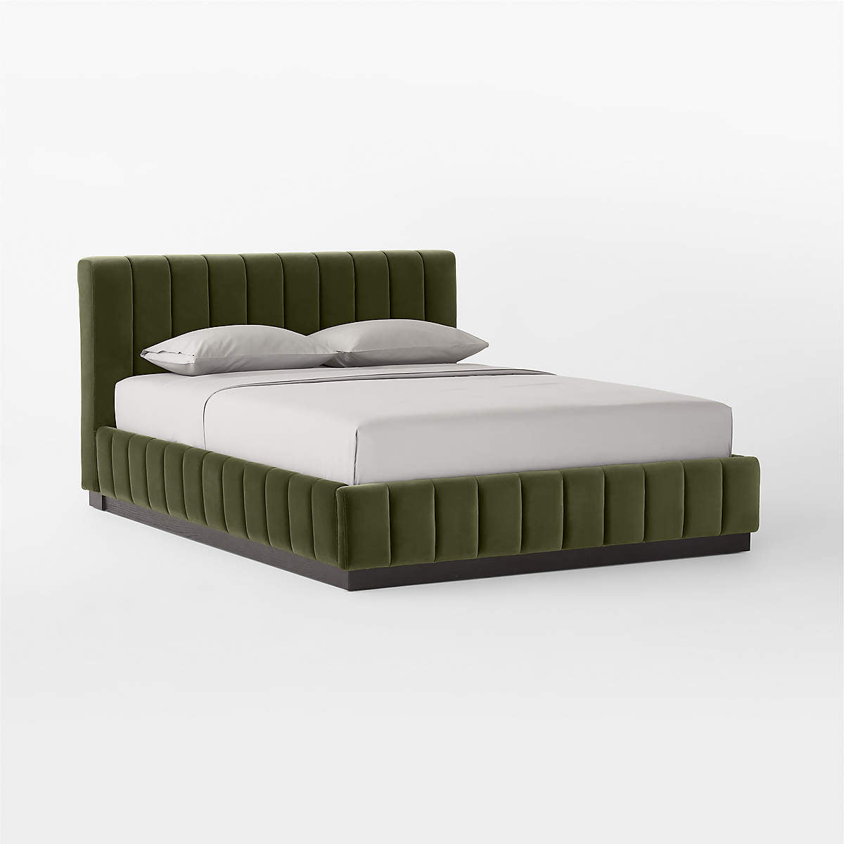 Forte Green Velvet Bed