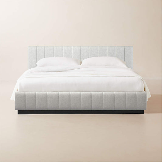 Forte Elliot Dove Black Base King Bed