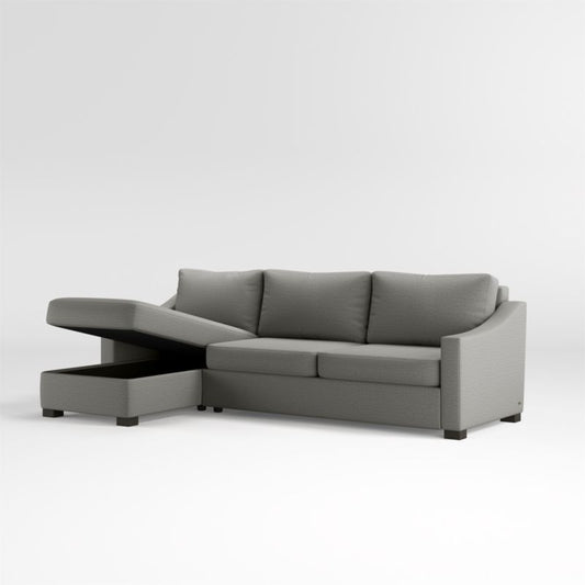 Fuller 2-Piece Sleeper Sectional With Storage Chaise