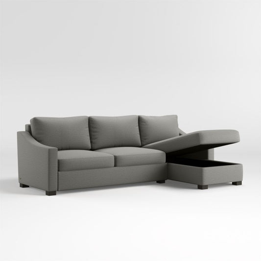 Fuller 2-Piece Sleeper Sectional With Storage Chaise