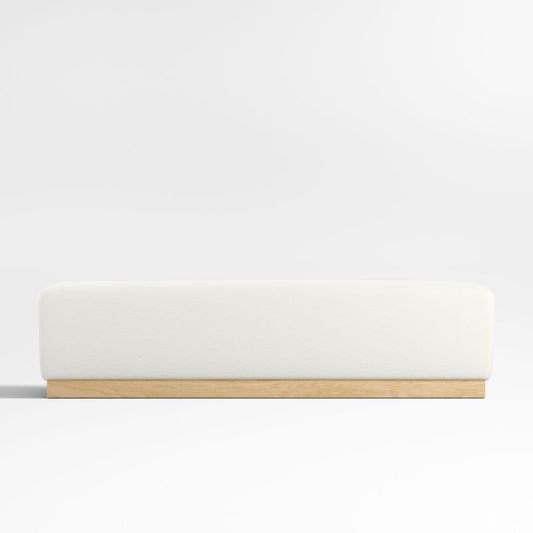 Gather 70" Ivory Upholstered Bench