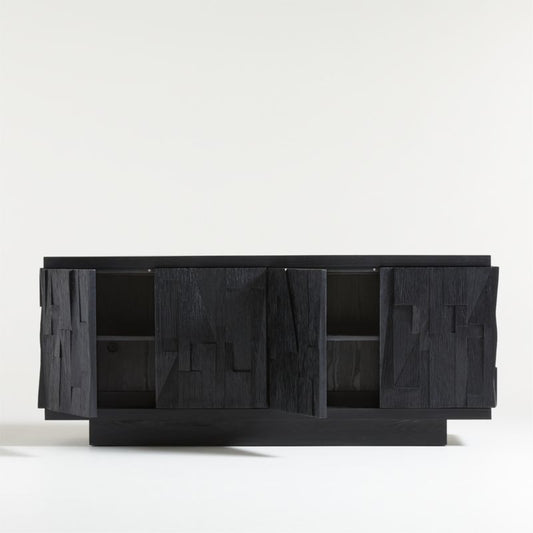 Gerhard Black Wood And Resin Storage Credenza