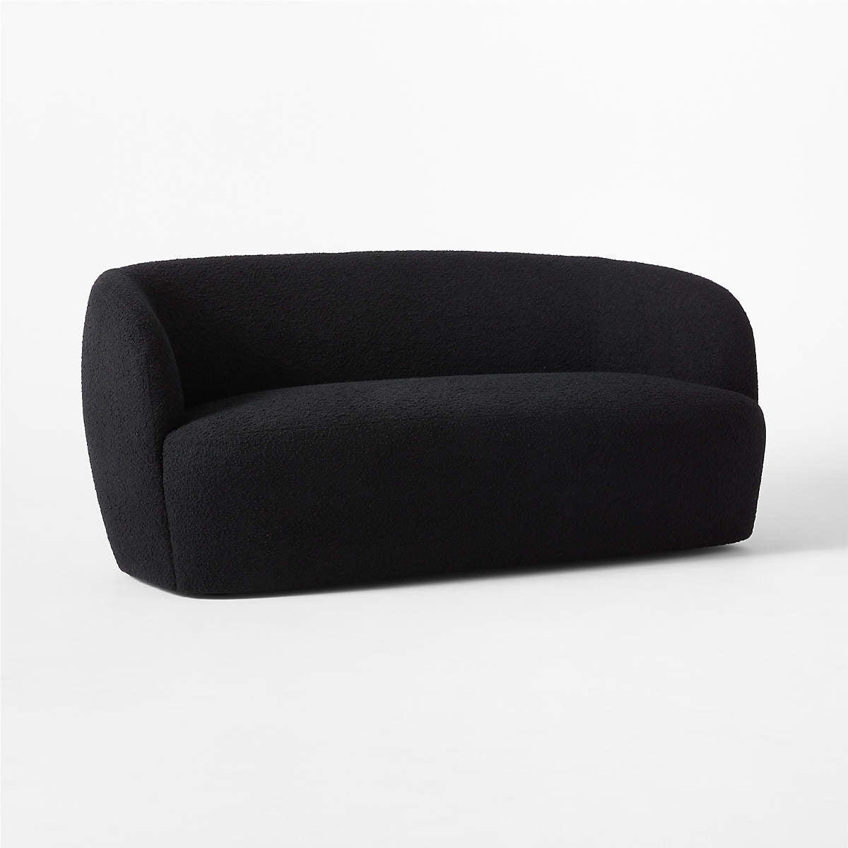 Gwyneth 68" Black Boucle Loveseat By Goop