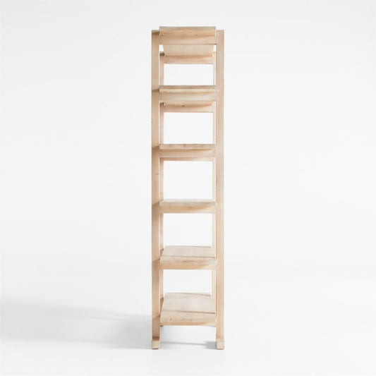 Haldeman Pine Wood Open Bookcase By Leanne Ford