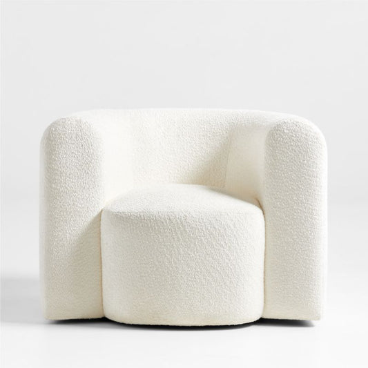 Hugger Curved Swivel Accent Chair By Leanne Ford